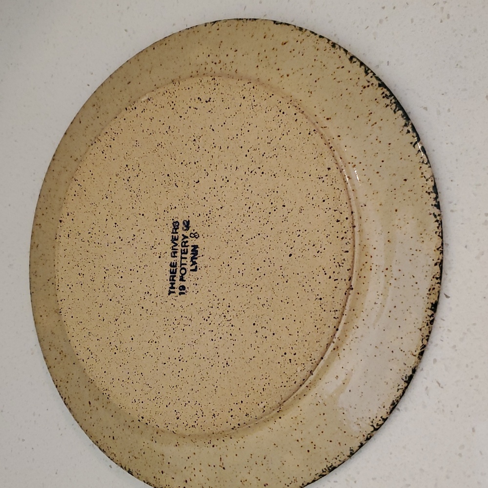 Three Rivers Pottery Vintage Pottery Apple Tree Plate 1992 - Picture 6 of 6